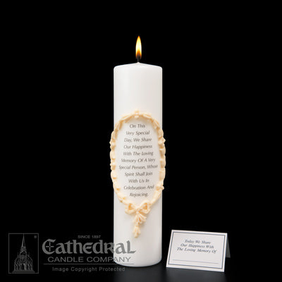 3" x 12" Rememberance/Memorial Candle - Candles - Patrick Baker & Sons