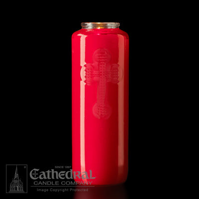 6 Day Glass Bottle Style Ruby - Candles - Patrick Baker & Sons