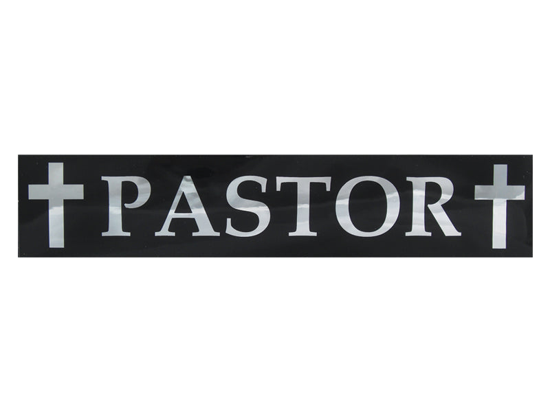Paster Sticker 88649 chrome pastor sticker– Patrick Baker and Sons