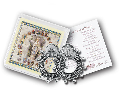 AVE MARIA ROSARY RING AND PRAYER