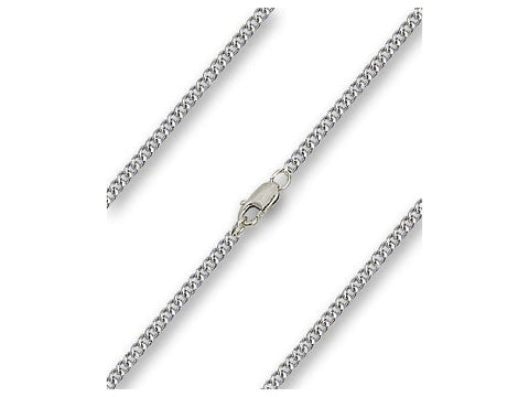 Light Rhodium 20" Heavy Curb Chain