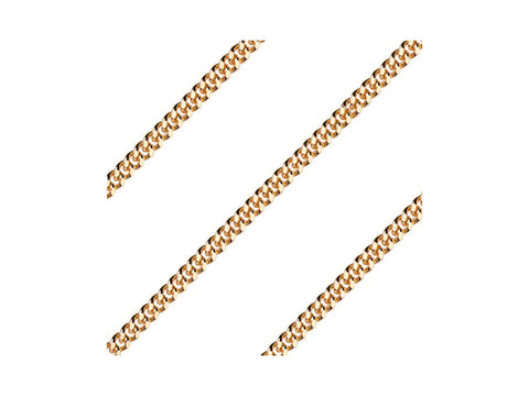 C55SG24C   gold plate 24"  curb chain