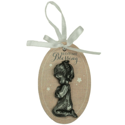 CO955GIRL GIRL BEDTIME BLESSING CRIB ORNAMENT