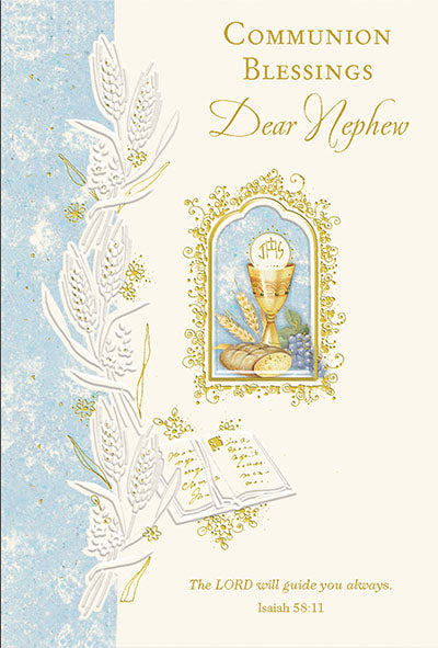 NEPHEW-COMMUNION CARD
