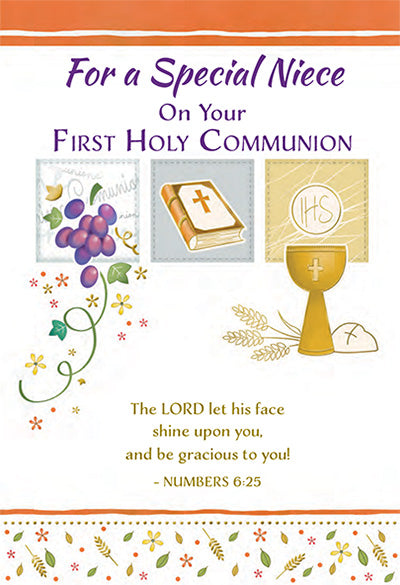 NIECE-COMMUNION CARD