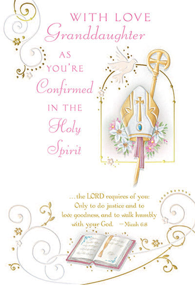 GRANDDAUGHTER CONFIRMATION CARD