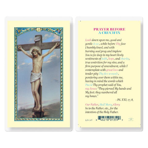 e24-145 PRAYER BEFORE/CRUCIFIX