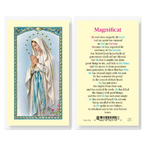 E24-210 MAGNIFICAT HOLY CARD
