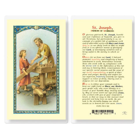 E24-628 st joseph patron/worker