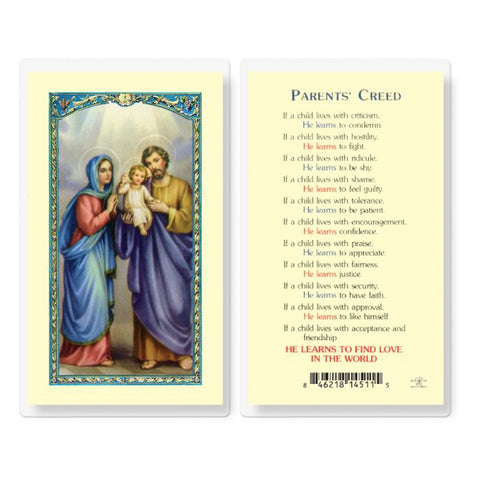 E24-743 PARENTS CREED