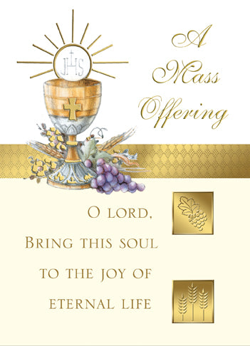 MA 027   A Mass Offering Mass Card