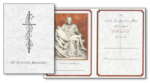 MB 195    Pieta Mass Card