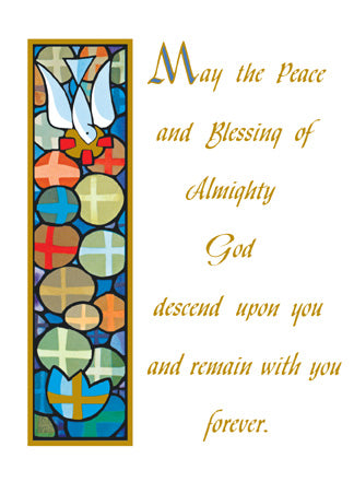 Peace of God Mass Card - Mass Cards - Patrick Baker & Sons