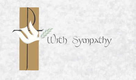 With Sympathy Mass Card - Mass Cards - Patrick Baker & Sons