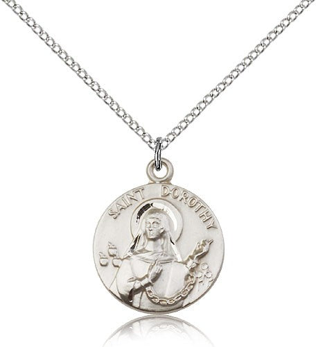 Sterling Silver St. Dorothy Medal