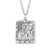 Saint Michael Square Sterling Silver Medal