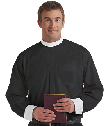 Banded Collar Clergy Shirt SM-105 - Shirts - Patrick Baker & Sons