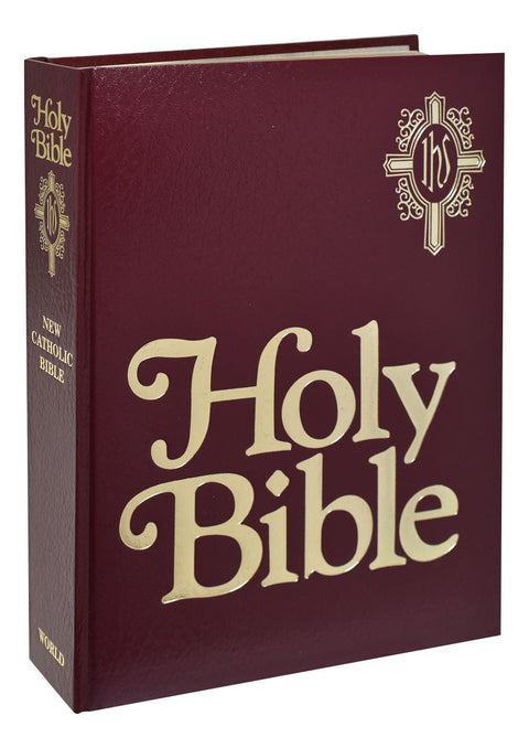 New Catholic Bible Family Edition White Or Burgandy