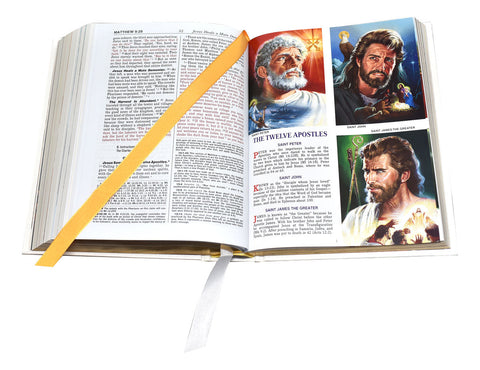 New Catholic Bible Family Edition White Or Burgandy