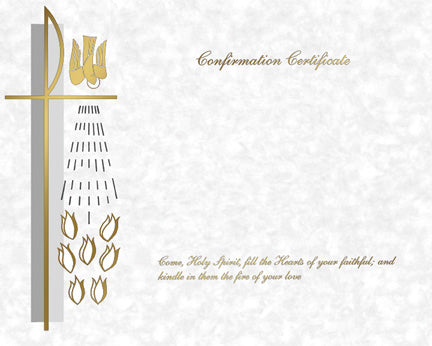 Parchment Create Your Own Confirmation Certificate