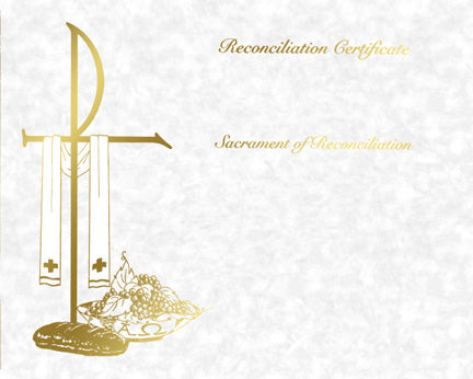 Parchment Create Your Own Reconciliation Certificate - Certificates - Patrick Baker & Sons