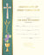 Banner Communion Certificate - Certificates - Patrick Baker & Sons