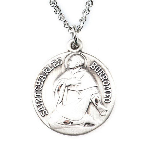 St. Charles Borromeo Sterling Medal