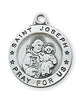 L700JS  STERLING SILVER ST. JOSEPH MEDAL CHILD SIZE 5/8"