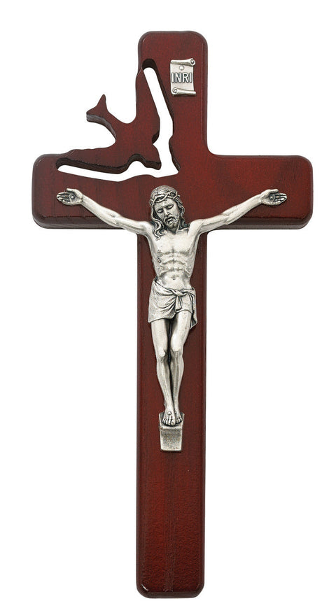 8" CHERRY HOLY SPIRIT CRUCIFIX