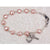 PINK HEART BEADS STERLING SILVER CRUCIFIX AND MIRACULOUS MEDAL BRACELET