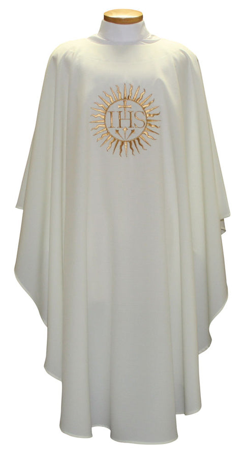 Beau Veste Chasuble IHS 2028 - Chasuble, Chasubles - Patrick Baker & Sons