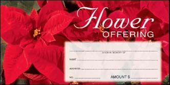 Seasonal - Christmas  Flower Offering  Envelope - Christmas, envelopes - Patrick Baker & Sons