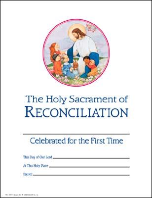 Reconciliation - Jesus With Children - Certificate- Pk of 25