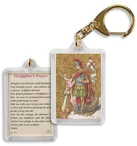 ST FLORIAN FIREFIGHTER KEYCHAIN