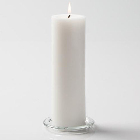 31192001 3" x 8" Plain White Stearine