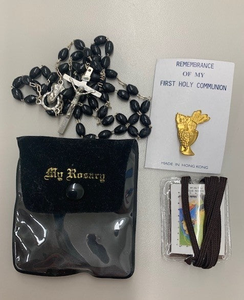 Boys Communion Rosary Set