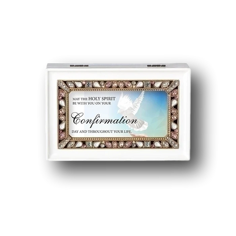 HOLY SPIRIT WHITE MUSIC BOX