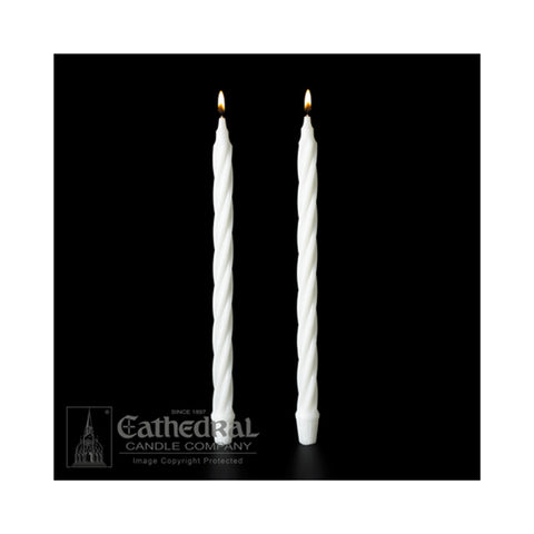 Sacramental Candles, Renaissance Twist Dinner Candle, 4 PACK