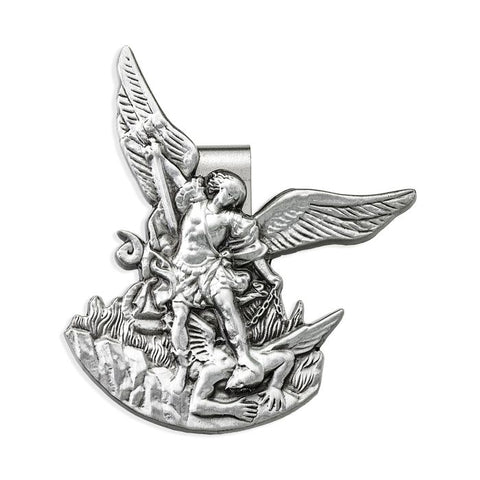 Saint Michael Auto Visor Clip