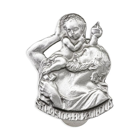 Saint Christopher Auto Visor Clip